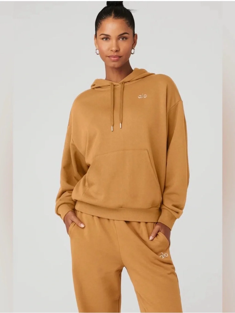 ALO Accolade Hoodie in Toffee Medium